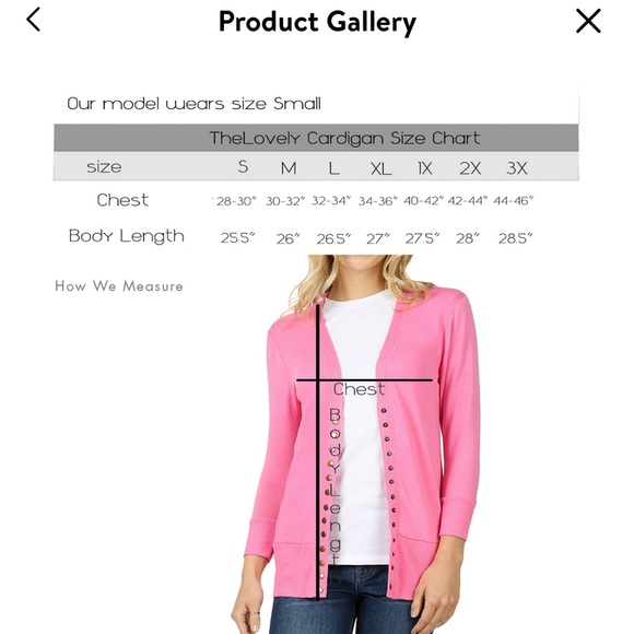 Zennana Outfitters V Neck Cardigan 1X-Snow - Picture 4 of 5